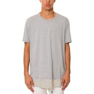 Jaywalker Mens Layered Basic T-Shirt, Grey, NWT